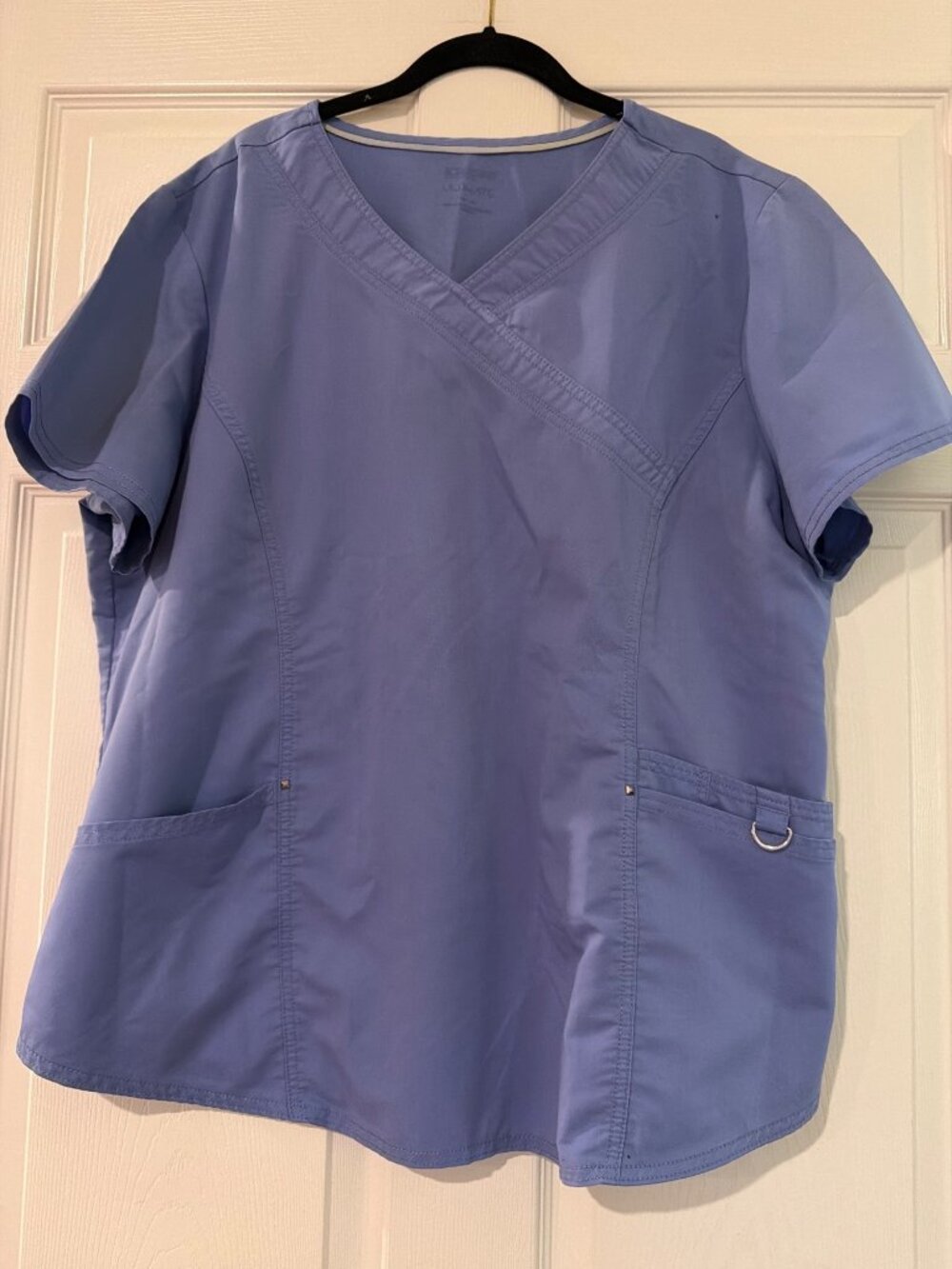 Scrubstar Womens Ultimate Scrub Top Light Blue Size L